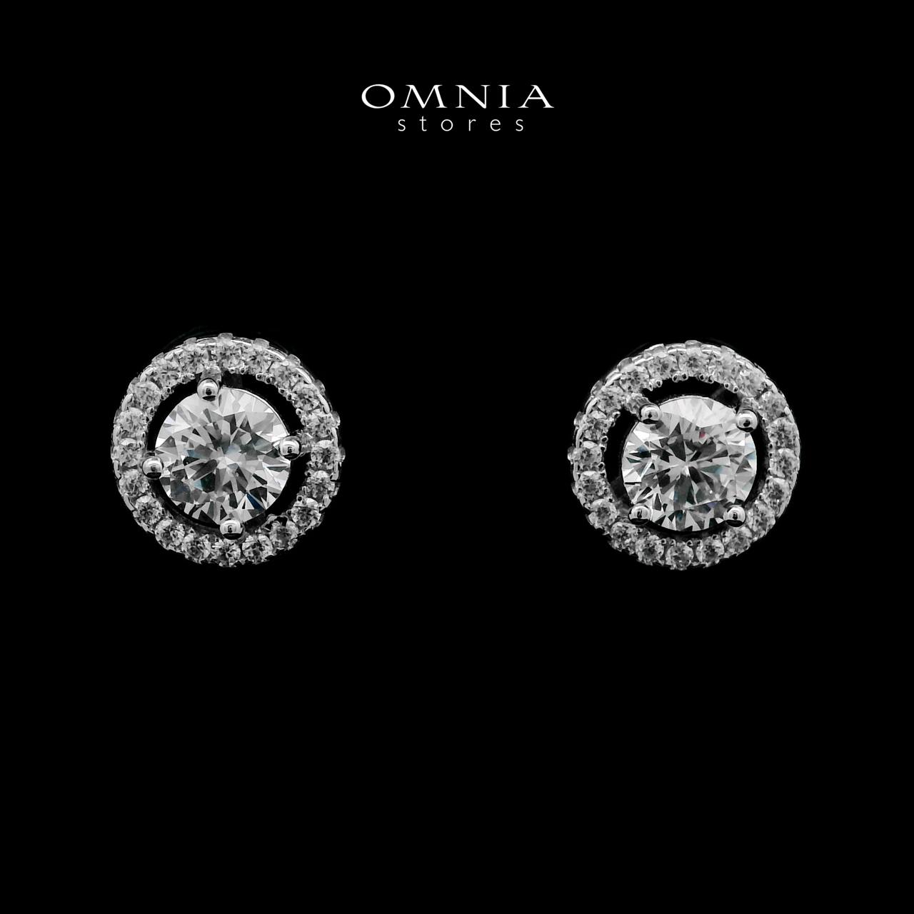Suhayla Stud Earrings In 925 Silver High Quality Simulated Diamonds