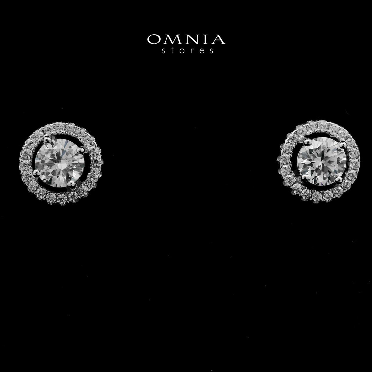 Suhayla Stud Earrings In 925 Silver High Quality Simulated Diamonds