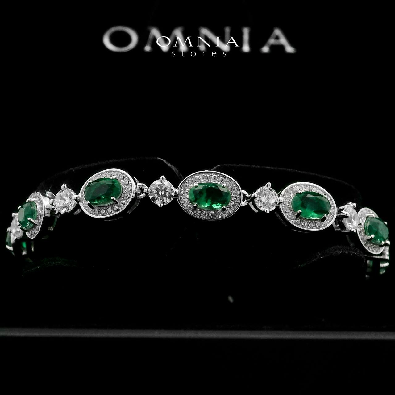 Omnia Asiya Bracelet In 925 Silver High Quality Simulated diamonds - OMNIASTORES UAE