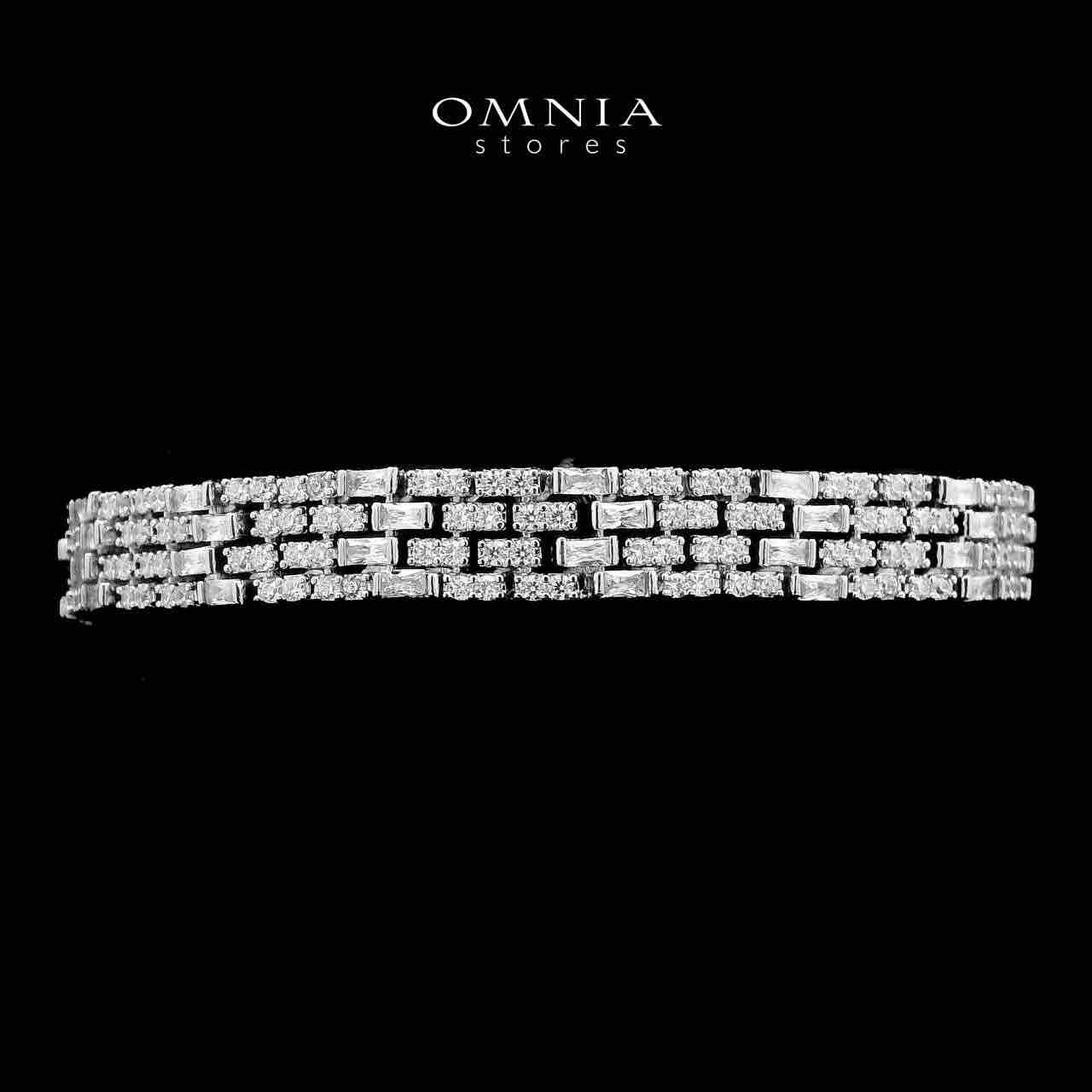 Omnia Zehra White Bridal Full Set in High Quality Zircon Stone in Rhodium Plated - OMNIASTORES UAE