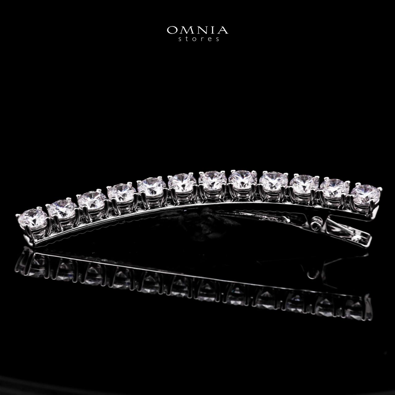 Monir White Hair Clip In 925 Silver High Quality Lab Grown Stones - OMNIASTORES UAE