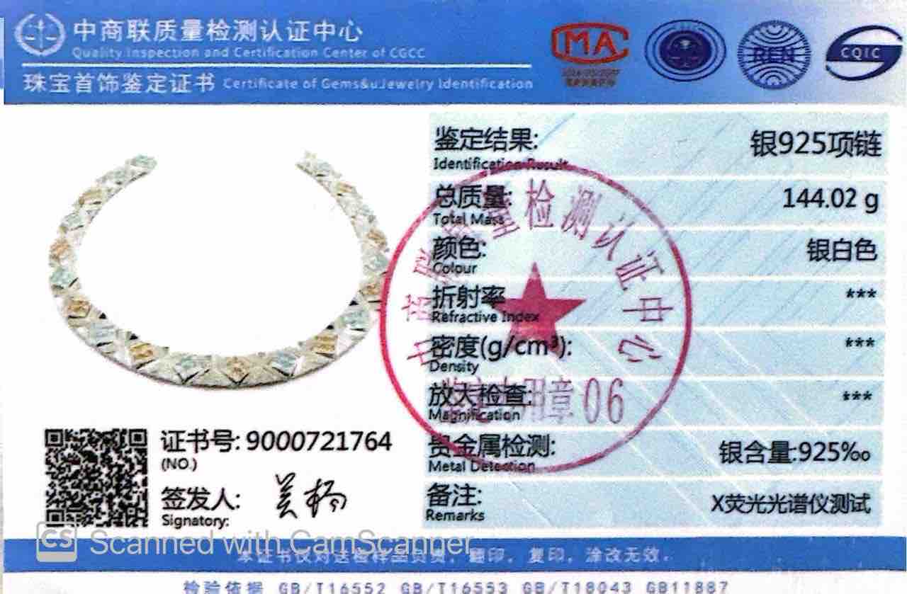 Omnia Parnaz Multi Color Necklace In 925 Silver Certified High Quality Lab Grown Stones - OMNIASTORES UAE