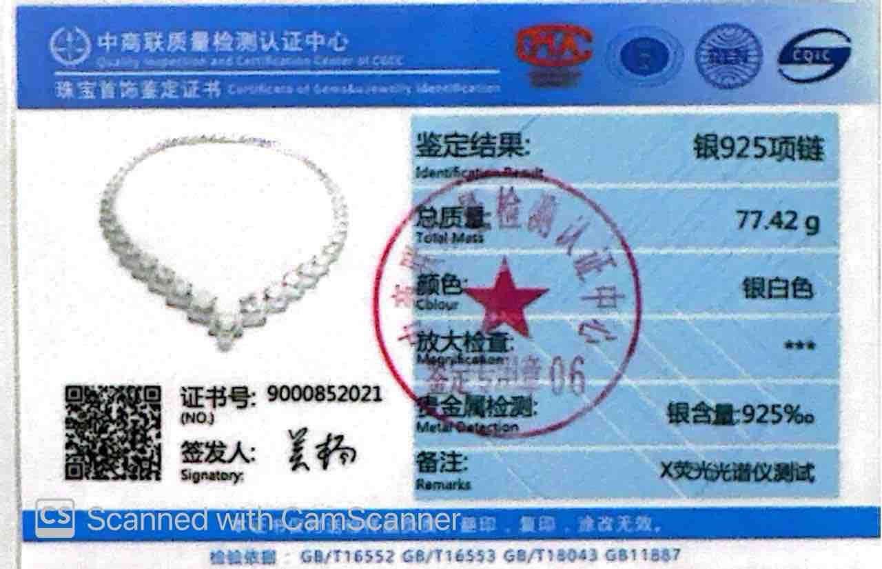 Omnia Nouria Heart Silver Necklace In 925 Silver Certified High Quality Lab Grown Stones - OMNIASTORES UAE