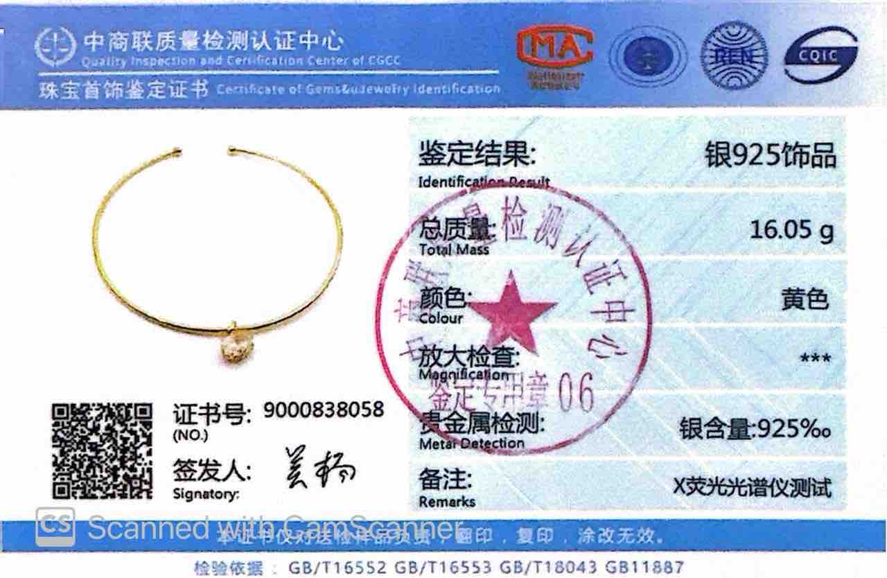 Omnia Rafif Golden Necklace In 925 Silver Certified High Quality Lab Grown Stones - OMNIASTORES UAE