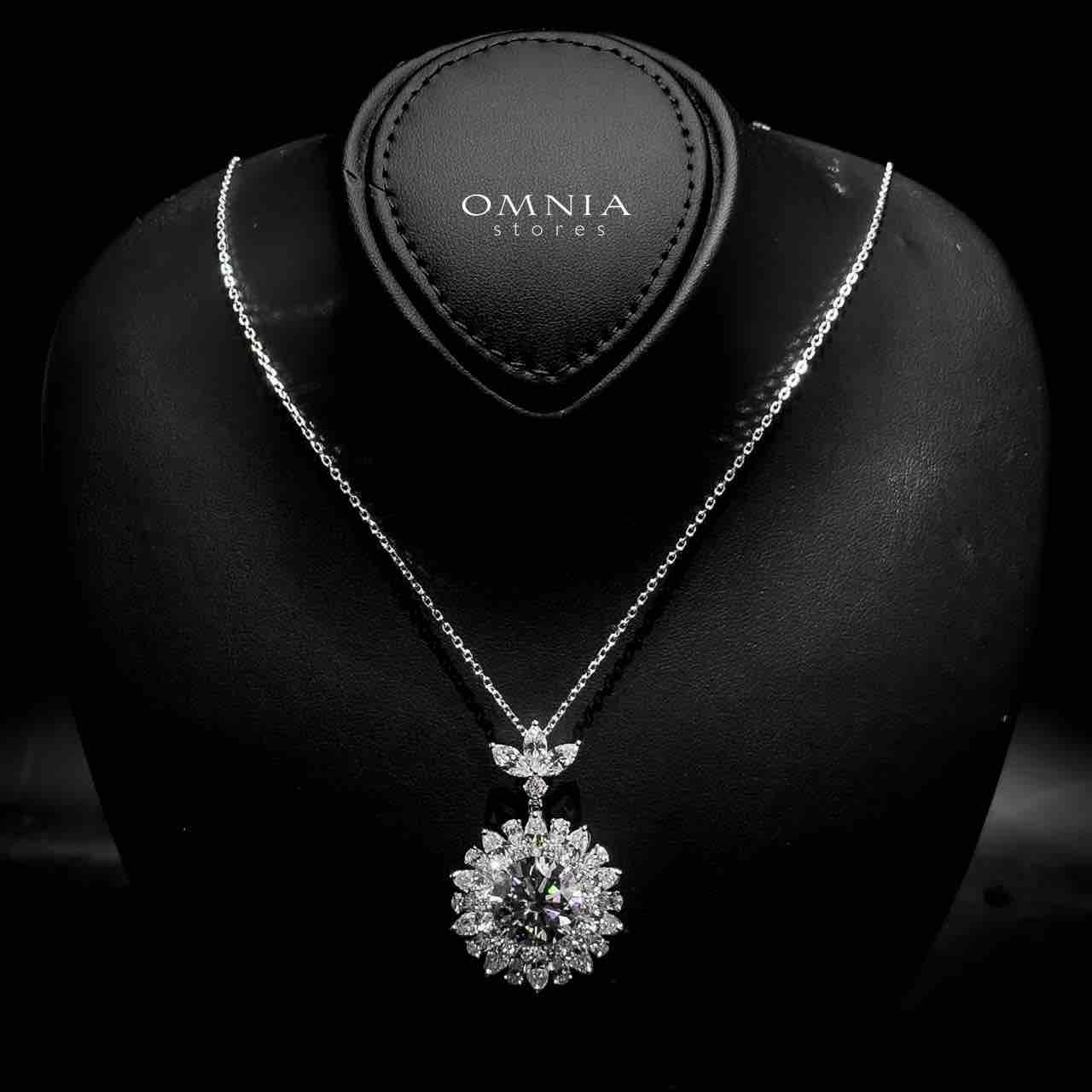 Omnia Juman Silver Necklace In 925 Silver Certified High Quality Lab Grown Stones - OMNIASTORES UAE