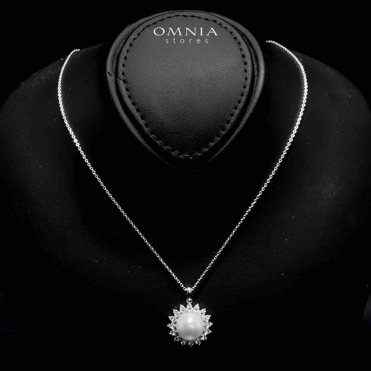 Omnia Misk Silver Necklace, Earrings and Ring Set In 925 Silver High Quality Simulated Diamonds - OMNIASTORES UAE