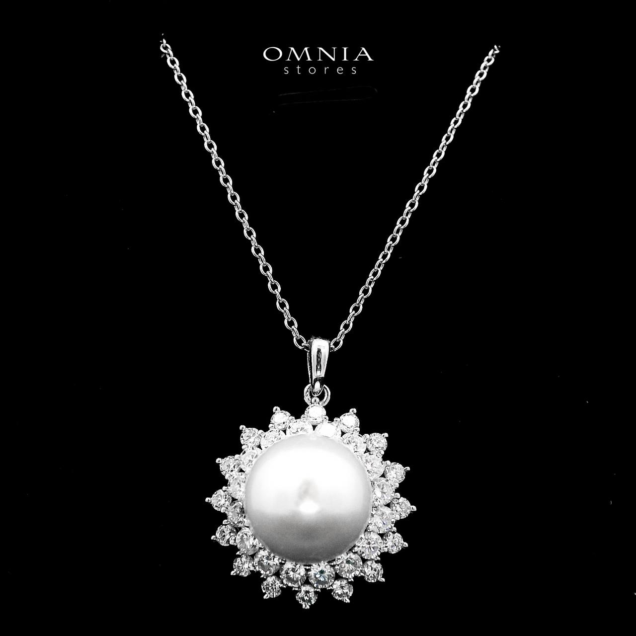 Omnia Misk Silver Necklace, Earrings and Ring Set In 925 Silver High Quality Simulated Diamonds - OMNIASTORES UAE