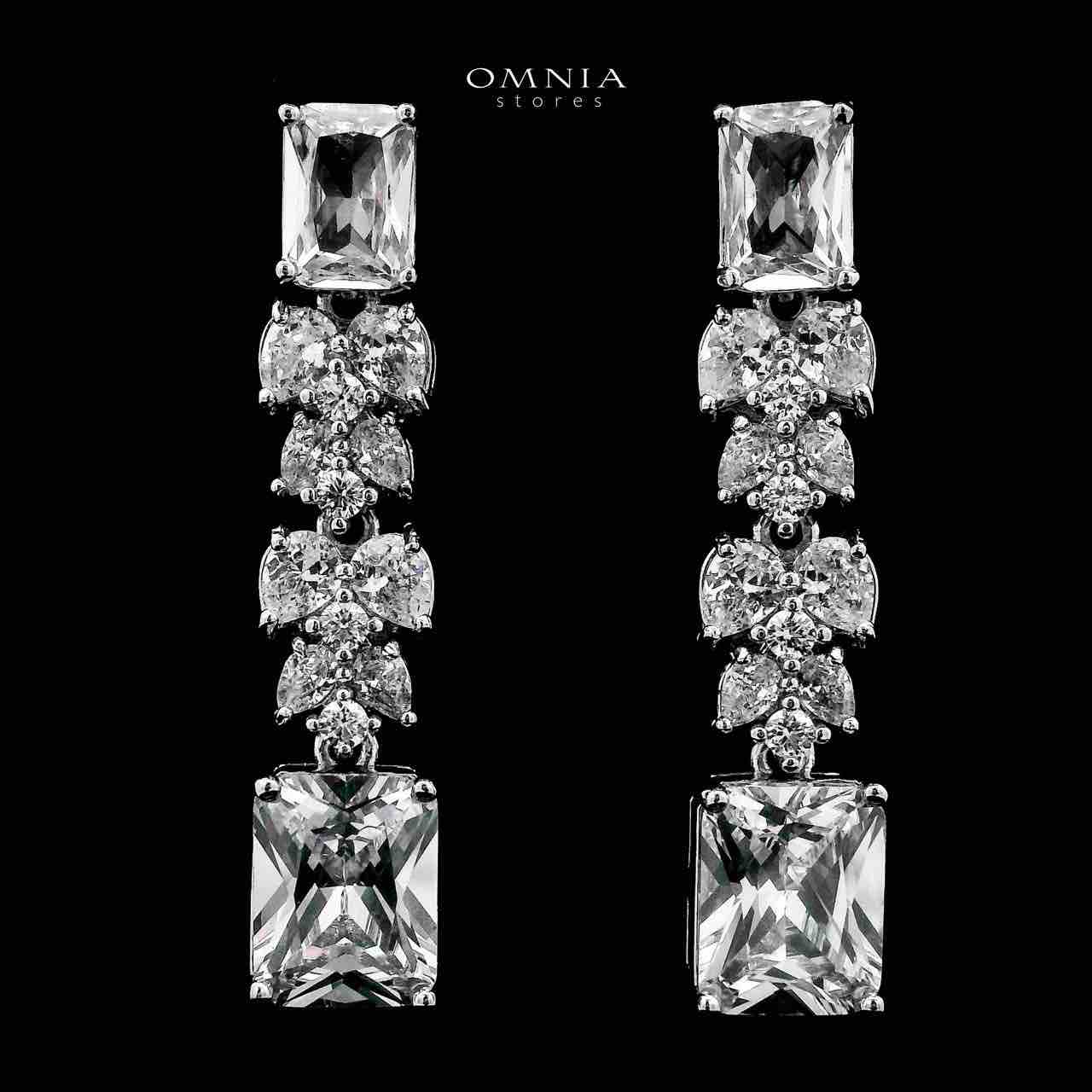 Omnia Amelia White Bridal Full Set in High Quality Simulated Diamonds - OMNIASTORES UAE