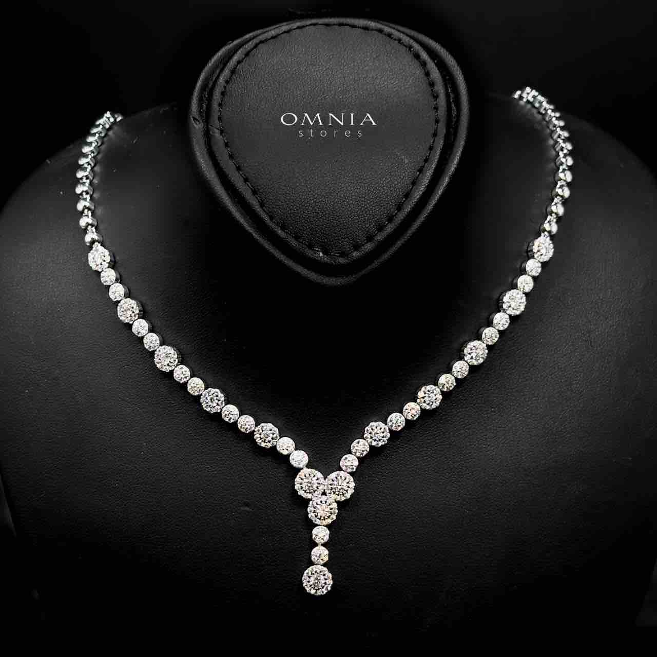 Omnia Salha White Bridal Full Set in 925 Silver High Quality Simulated Diamonds - OMNIASTORES UAE