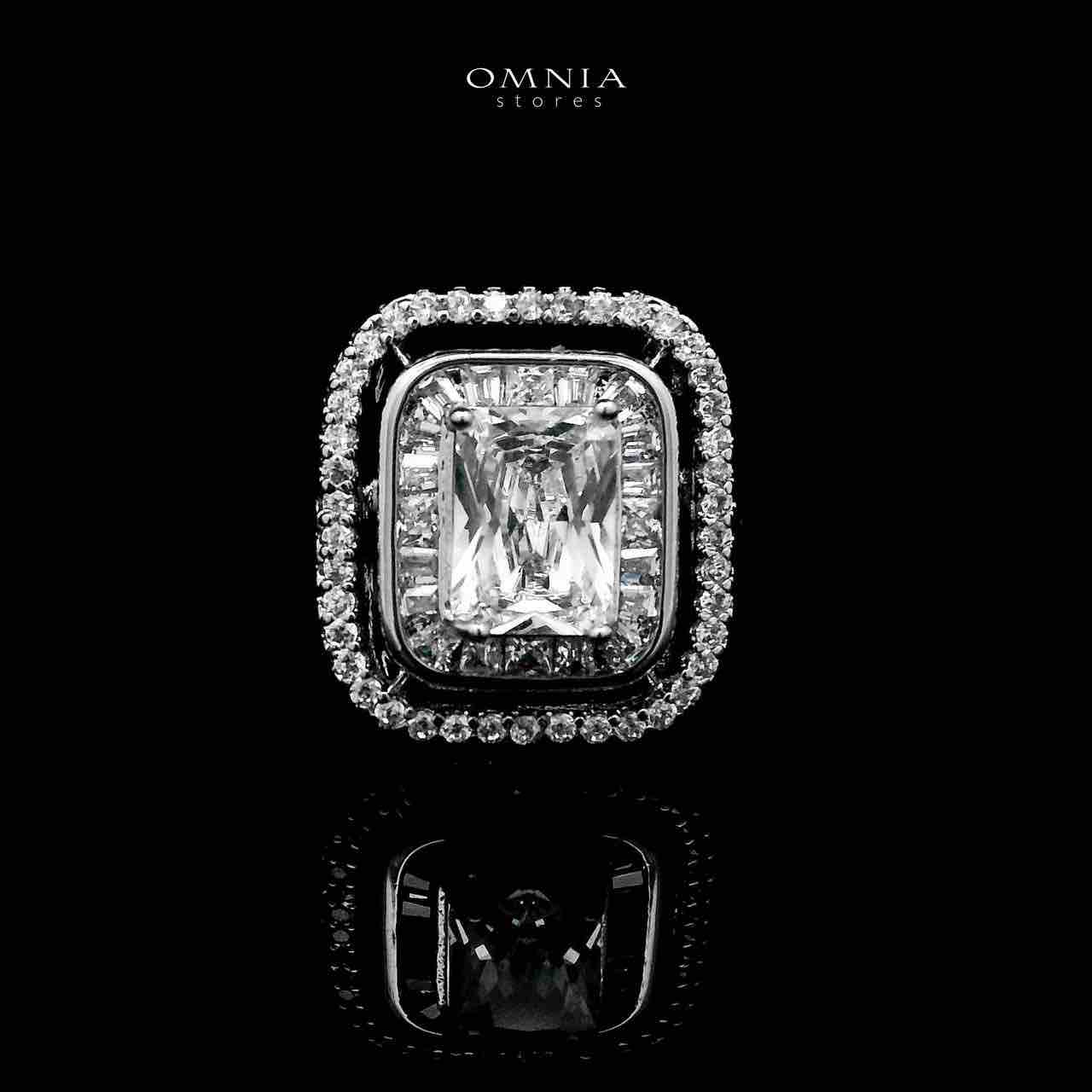 Omnia Wahida Pearl Bridal Full set With Rhodium Plated In High Quality Zircon Stone - OMNIASTORES UAE