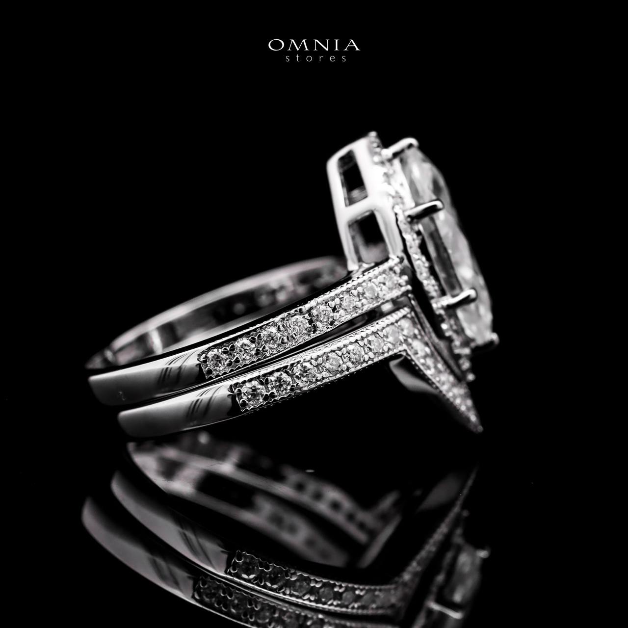 Azmira Royal Design Marquise Cut White Moissanite Stone Ring With GRA Certified High Quality in 925 Silver 6x12mm 2Ct - OMNIASTORES UAE