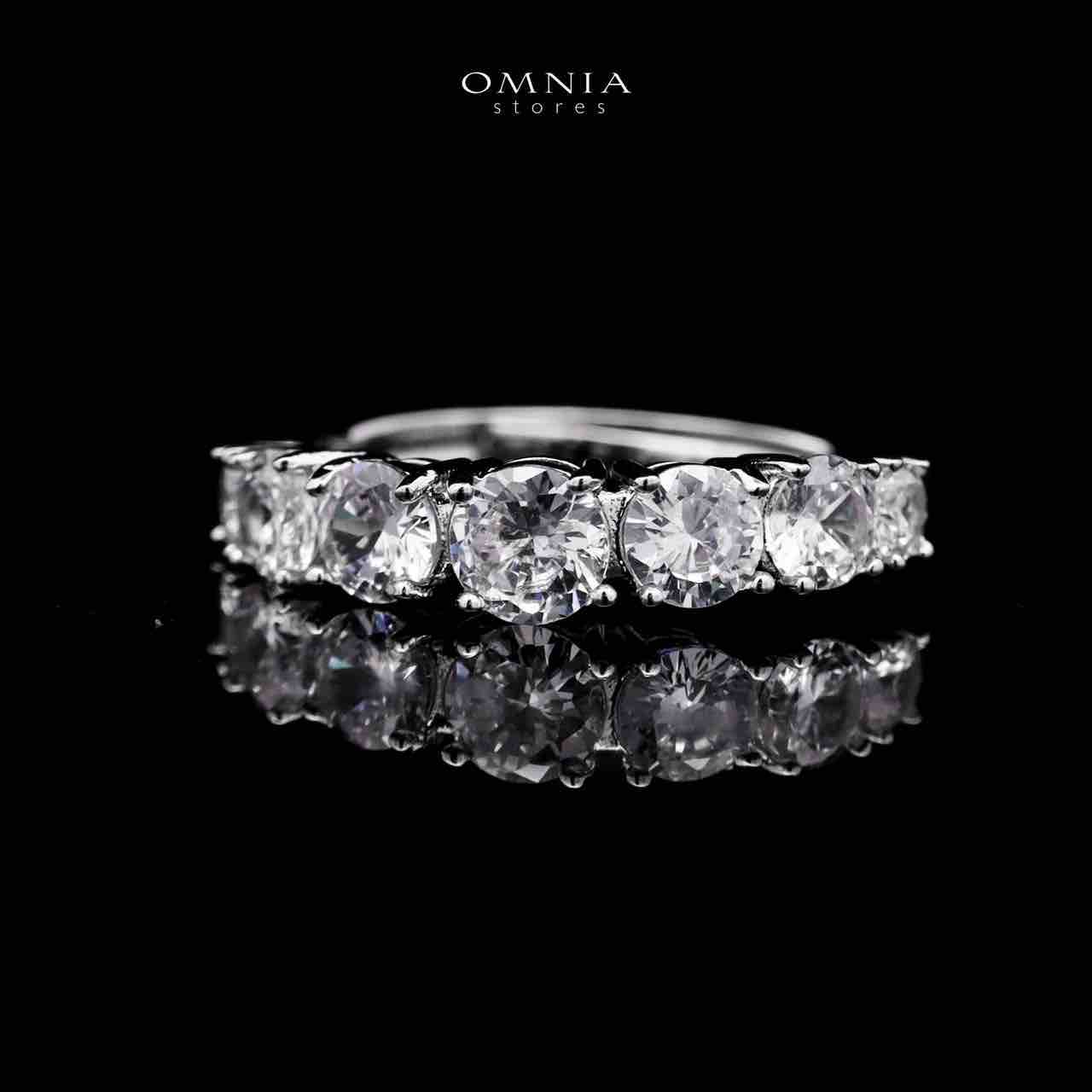 Omnia Huda White Bridal Full Set in High Quality Zircon Stone in Rhodium Plated - OMNIASTORES UAE