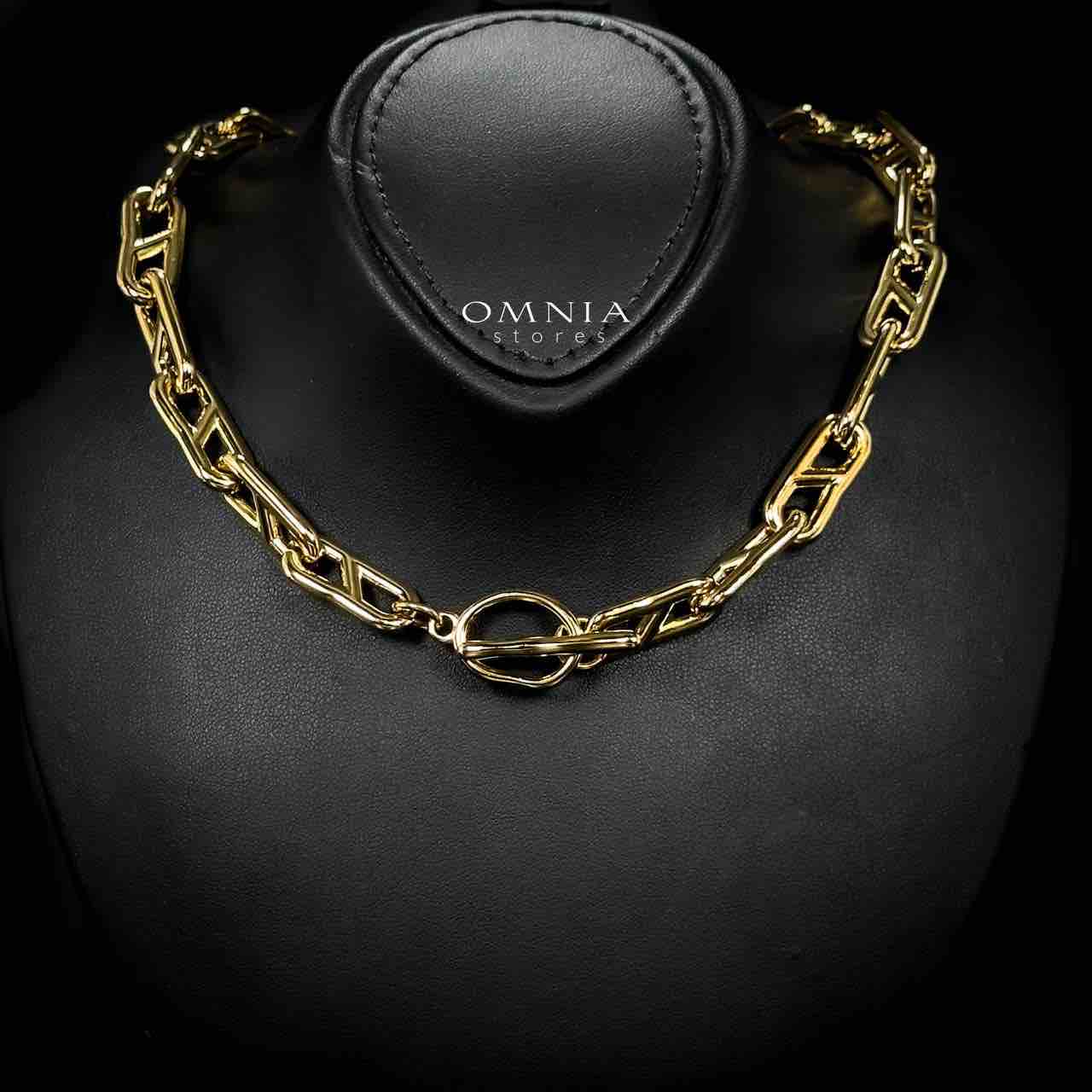 Omnia Nimrah Copper Plated Gold Color Necklace,Bracelet and Earrings Set in High-Quality 10.3mm Stainless Steel - OMNIASTORES UAE