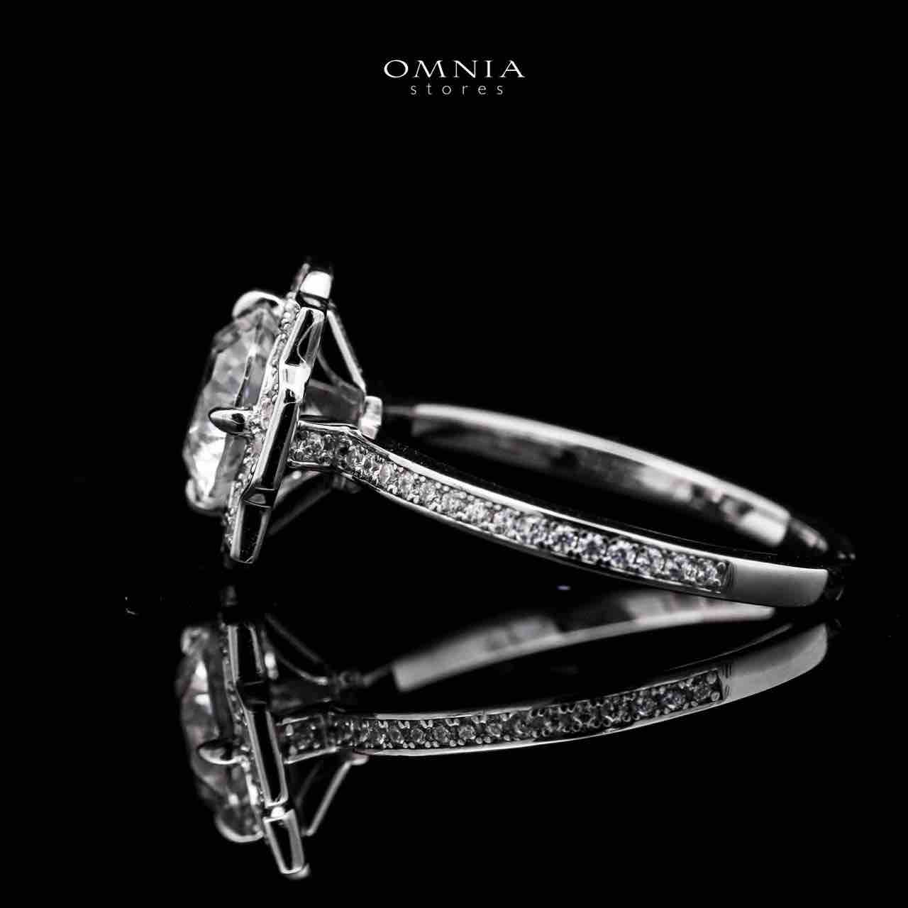 Omnia Shahira 1.75 Carat Ring 92.5 Silver High Quality Simulated diamonds - OMNIASTORES UAE