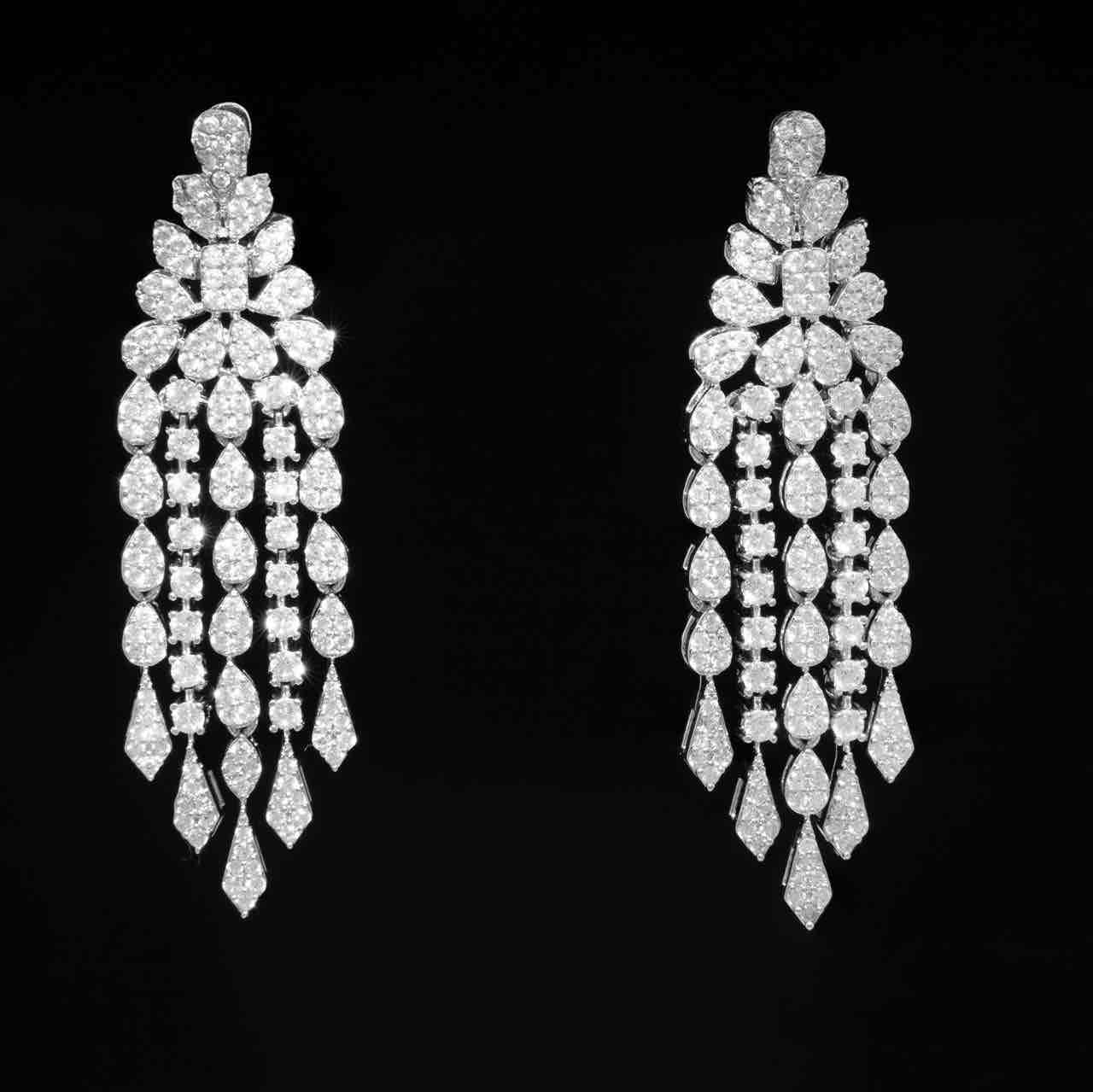 Omnia Ahlina White Bridal Full Set in High Quality Zircon Stone Rhodium Plated - OMNIASTORES UAE