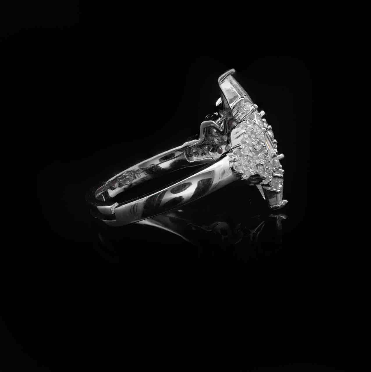 Omnia Syla White Bridal Full Set in 925 Silver with High Quality Simulated Diamonds - OMNIASTORES UAE