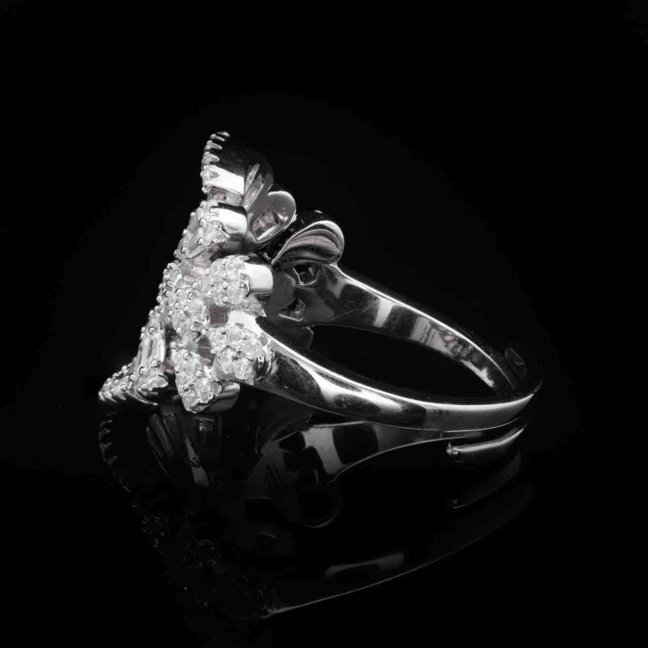 Omnia Rimal White Bridal Full Set in 925 Silver with High Quality Simulated Diamonds - OMNIASTORES UAE