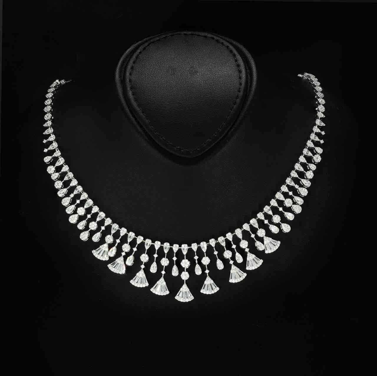 Omnia Rimal White Bridal Full Set in 925 Silver with High Quality Simulated Diamonds - OMNIASTORES UAE