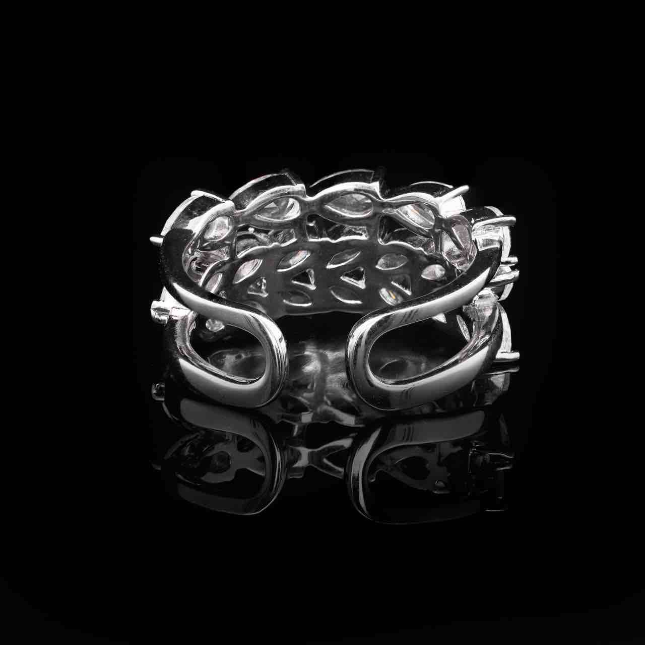 Omnia Sheena White Bridal Full Set in 925 Silver with High Quality Simulated Diamonds - OMNIASTORES UAE