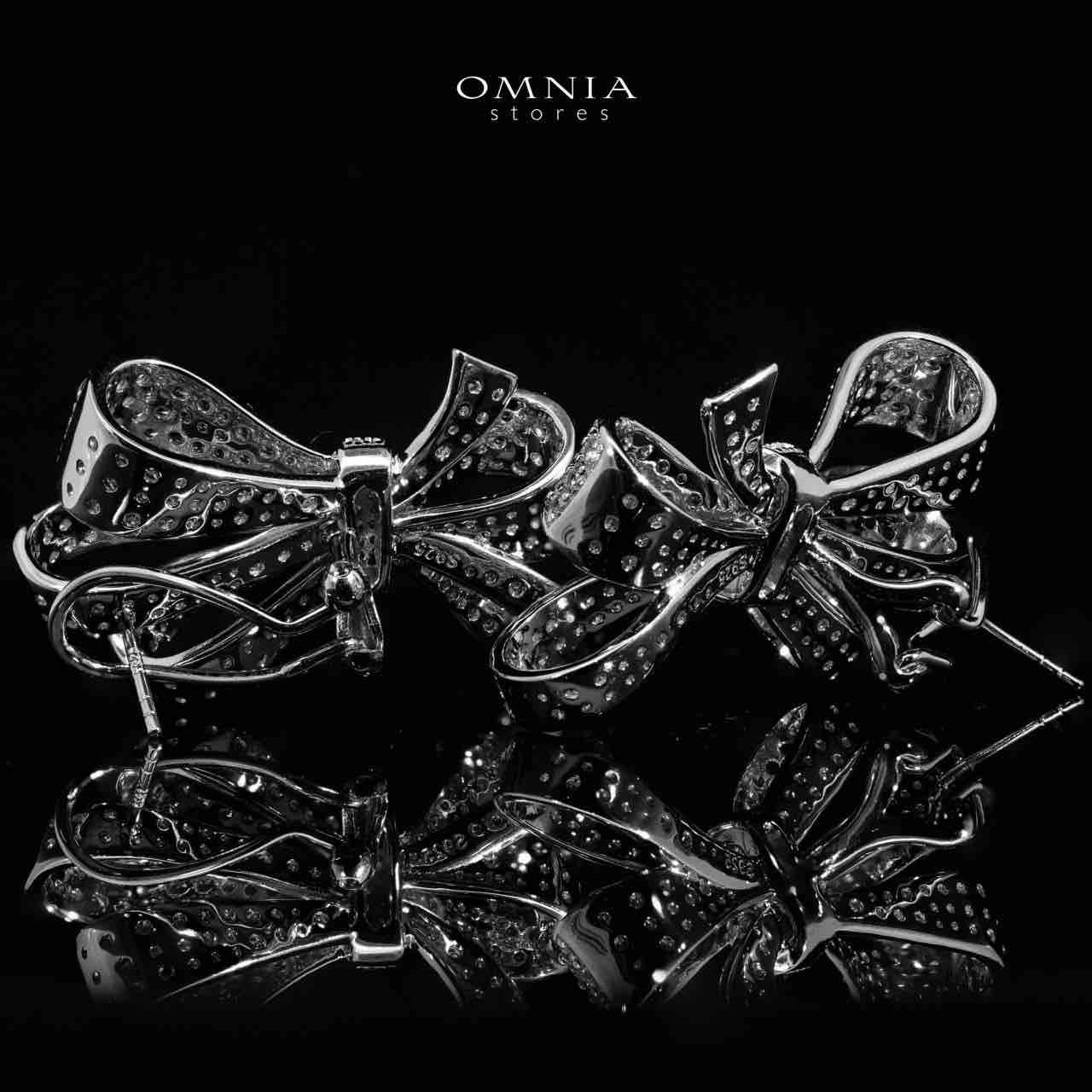 Omnia Murphy Earrings in 925 Silver Accessories High Quality Simulated Diamonds