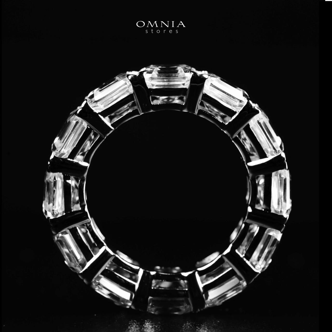 Omnia Rafal White Ring In 925 Silver High Quality Certified Lab Crafted Stones - OMNIASTORES UAE