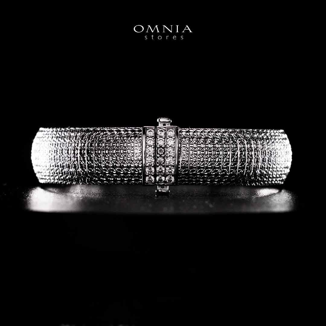 Omnia Rimah Silver Bracelet In 925 Silver High Quality Certified Lab Crafted Stones