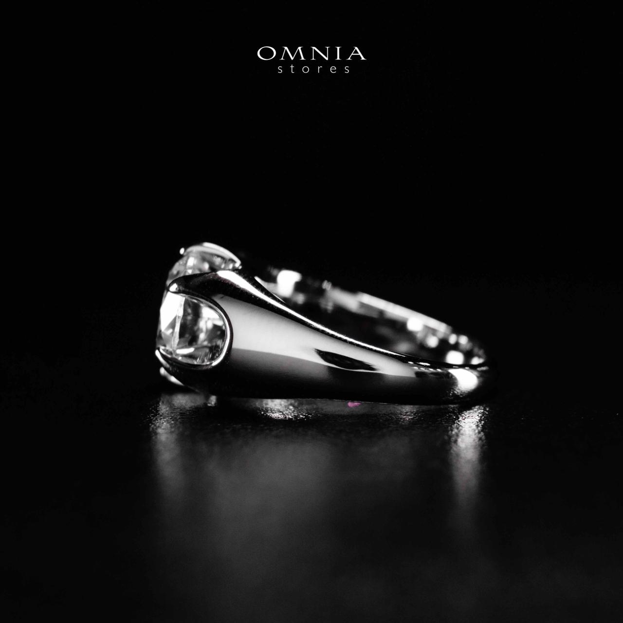 Omnia Maida Silver Ring In 925 Silver High Quality Certified Lab Crafted Stones