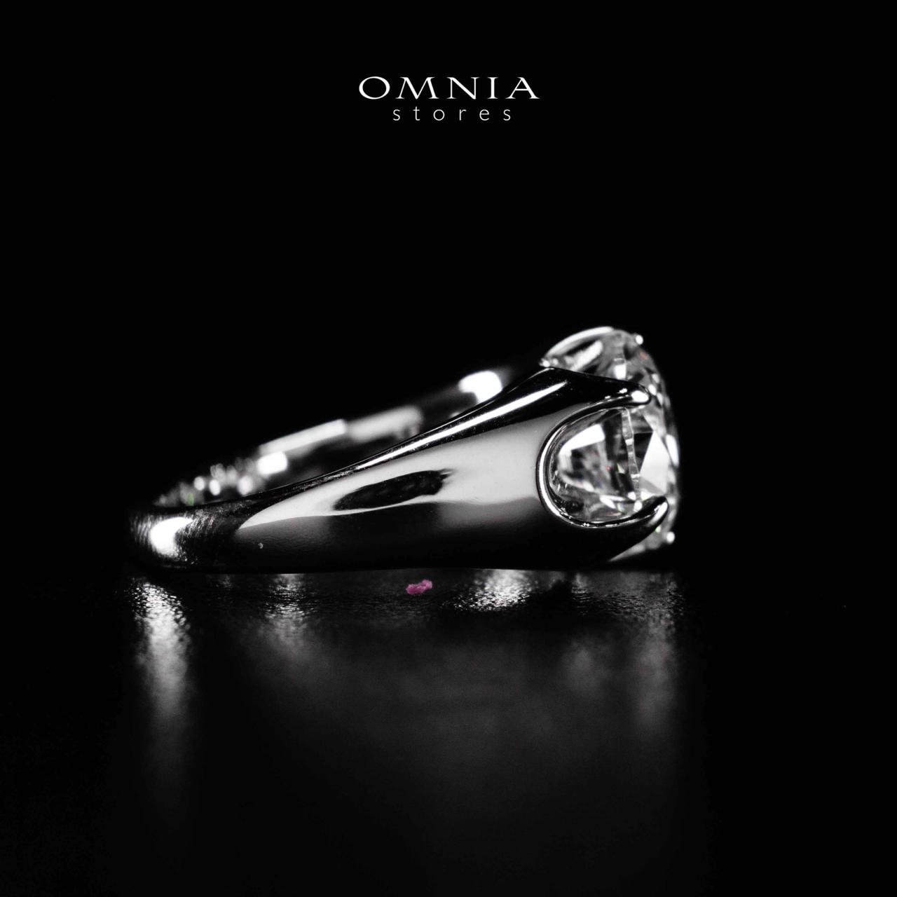 Omnia Maida Silver Ring In 925 Silver High Quality Certified Lab Crafted Stones