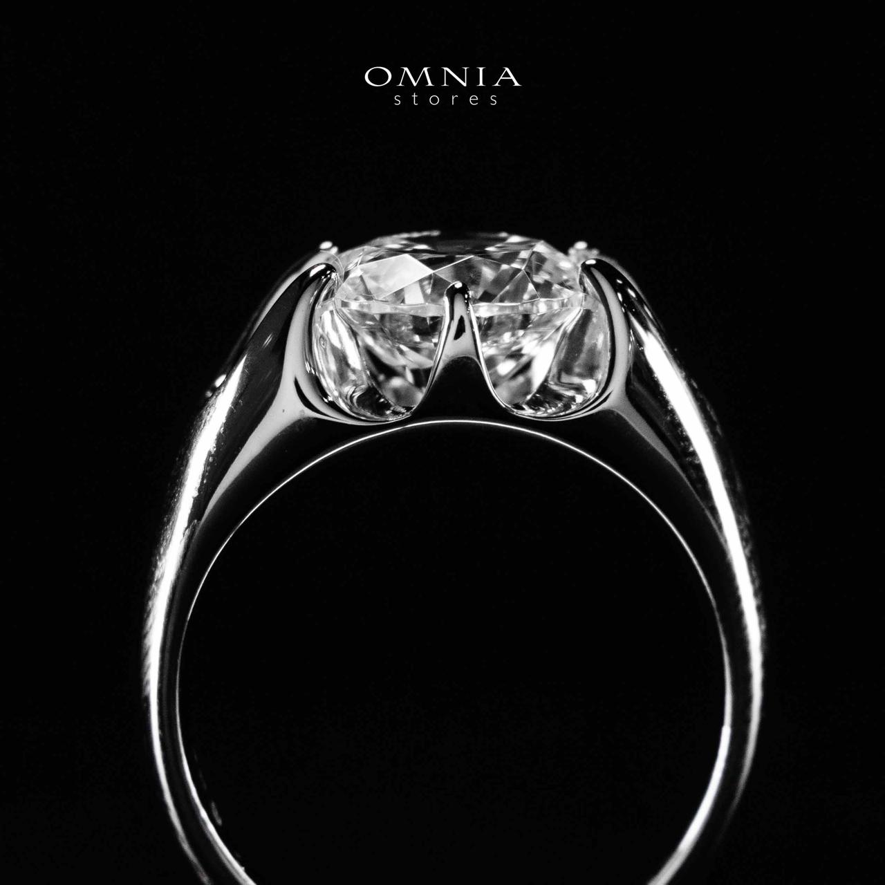 Omnia Maida Silver Ring In 925 Silver High Quality Certified Lab Crafted Stones