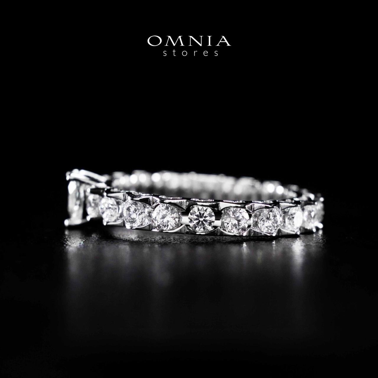 Omnia Ayshan White Heart Shape Ring In 925 Silver High Quality Certified Lab Crafted Stones