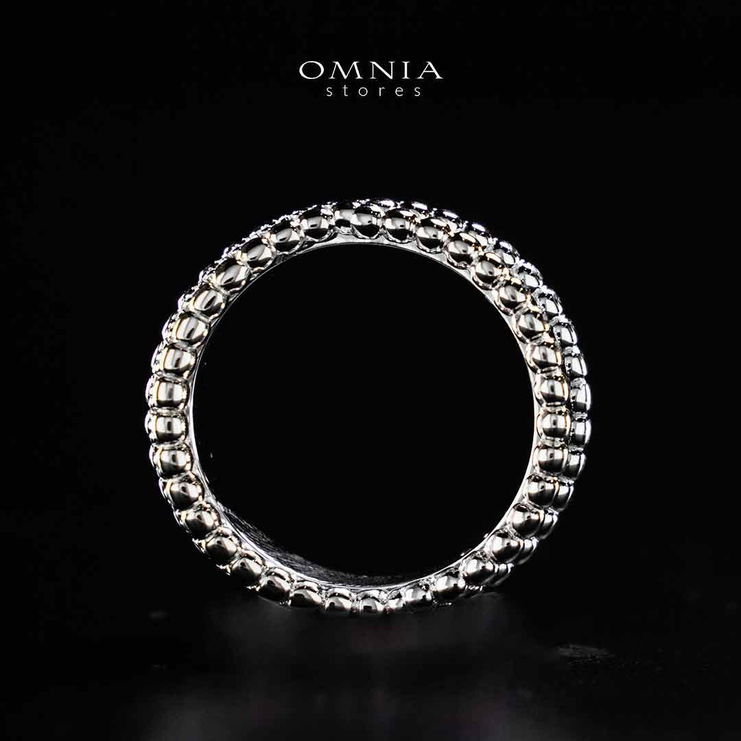 Omnia Aatika Silver Ring In 925 Silver High Quality Lab Crafted Stones