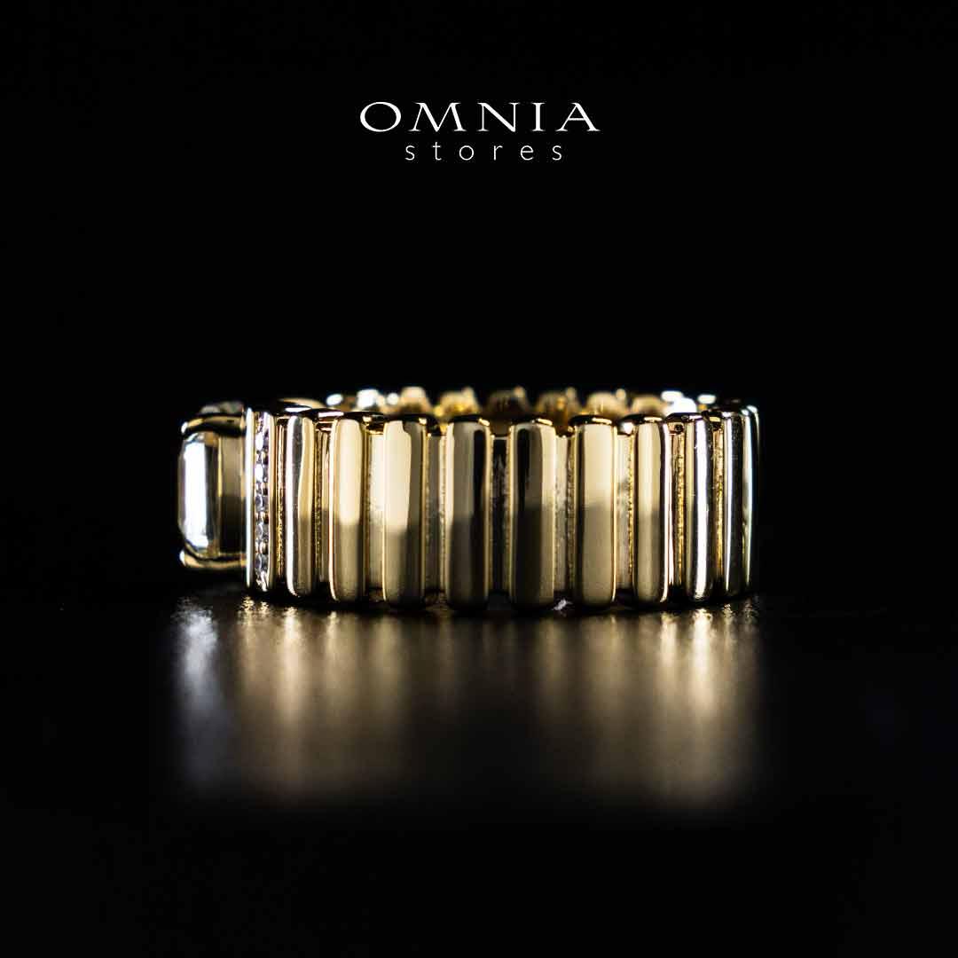 Omnia Abida White Gold Ring In 925 Silver High Quality Certified Lab Crafted Stones