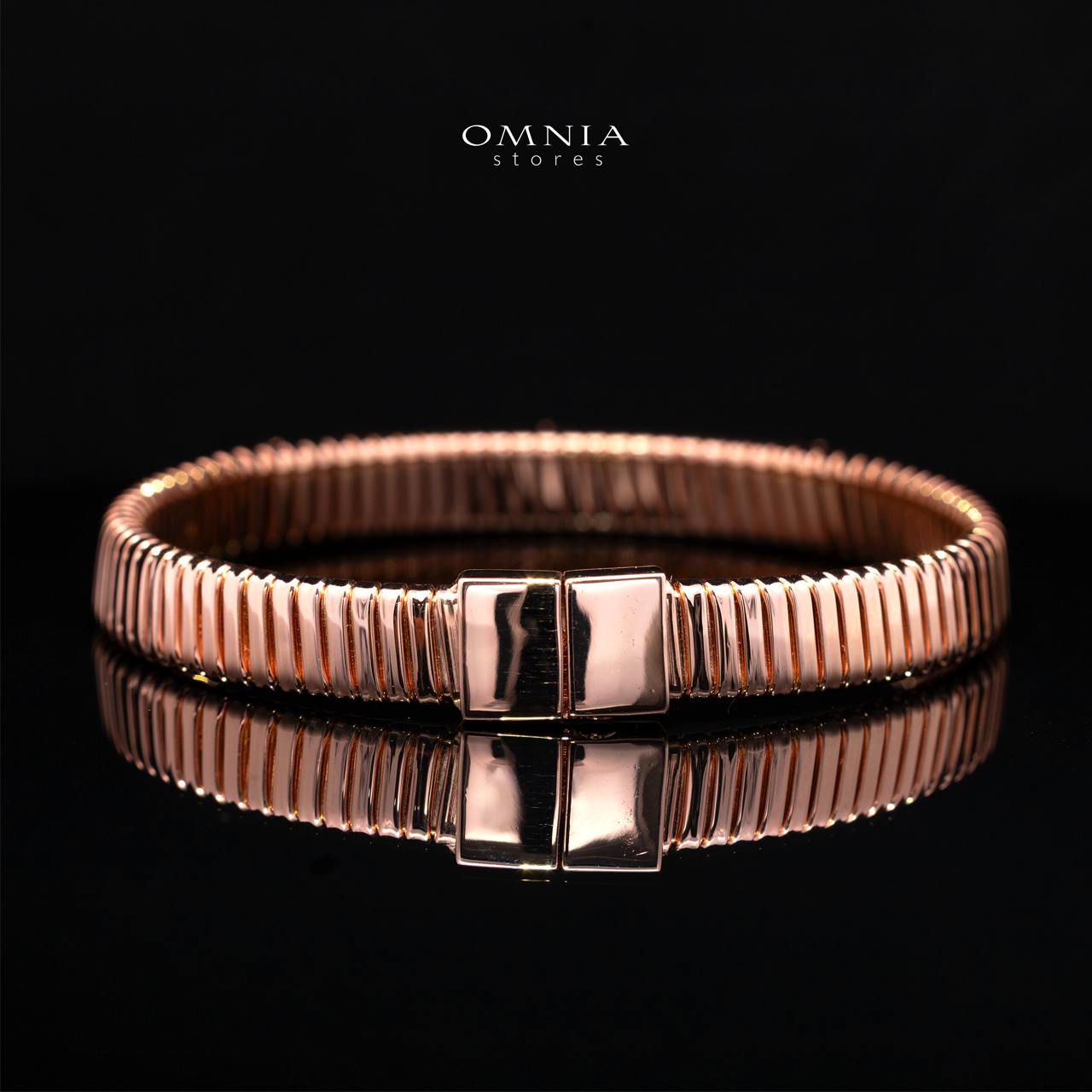 Calyssia Rose Gold Bracelet with High-Quality Premium Simulated Diamonds in 925 Sterling Silver
