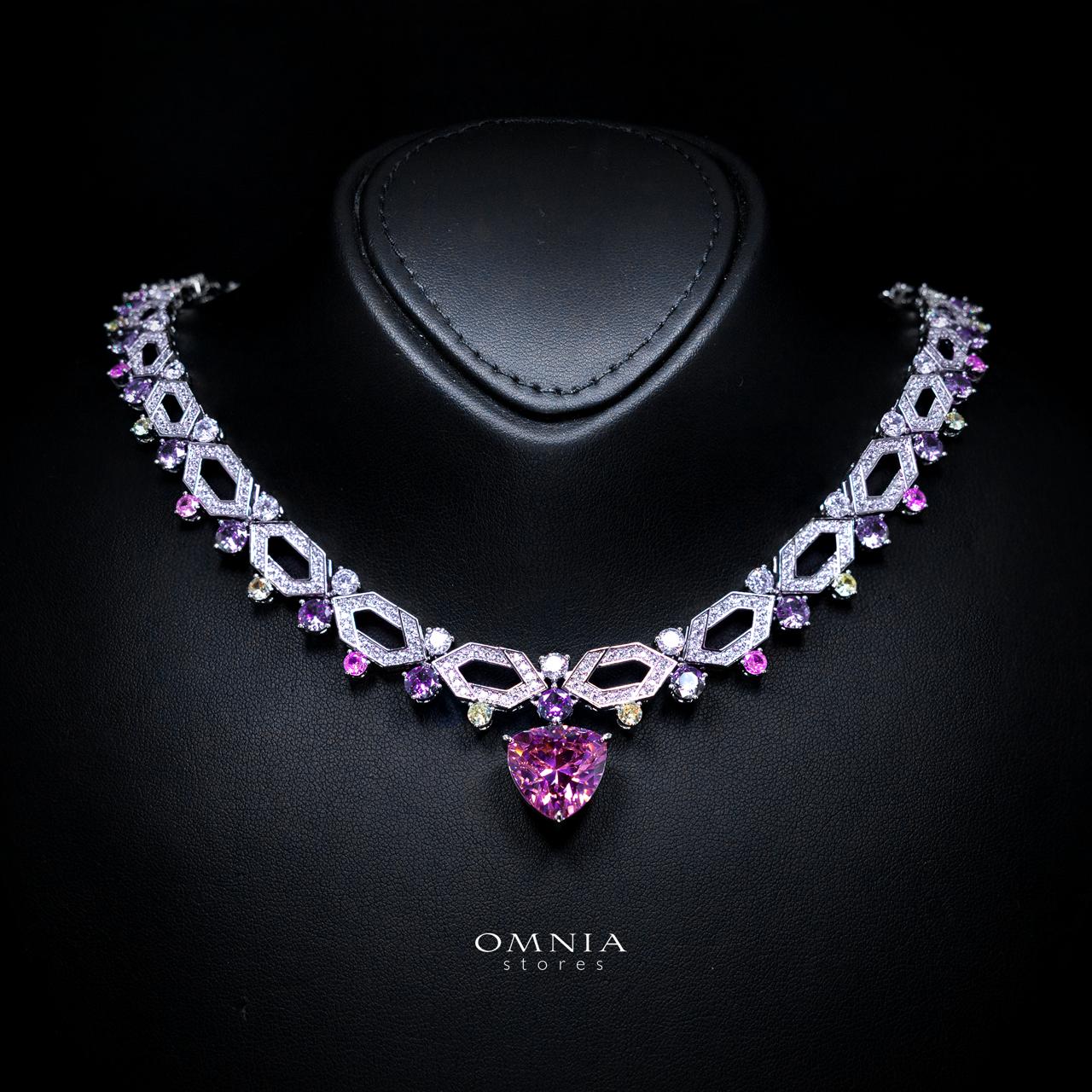 Elissa Multicolor Luxury Bridal Full Set with High-Quality Simulated Diamonds – Rhodium Plated