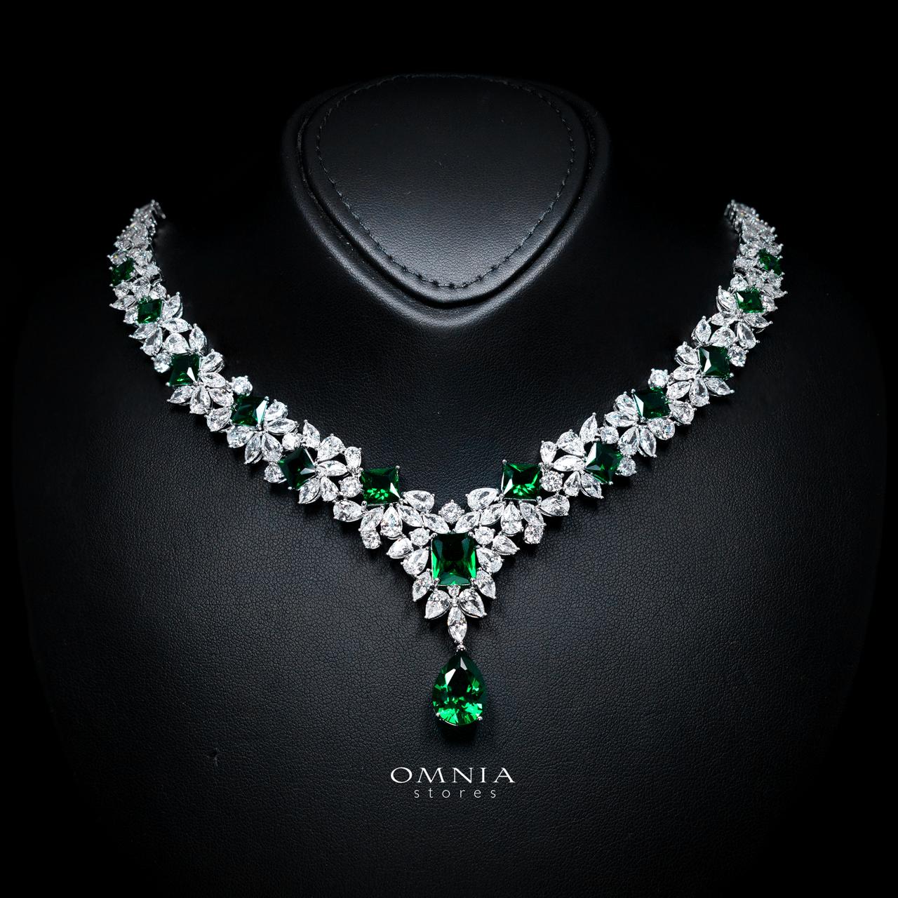 Christine Green Luxury Bridal Full Set with High-Quality Simulated Diamonds – Rhodium Plated