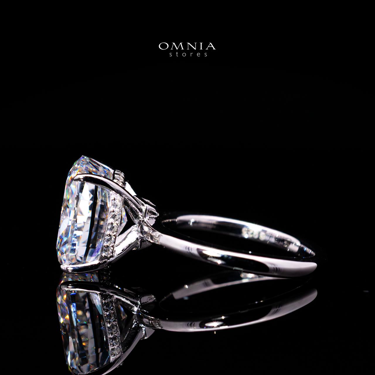Rebecca Ring with Certified Premium Simulated Diamonds in 925 Sterling Silver