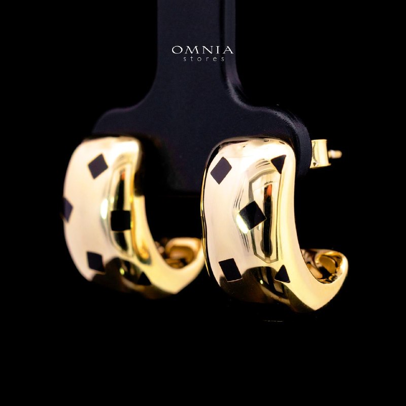 Angelinah Gold-Plated Earrings with Certified High-Quality Simulated Diamonds in 925 Sterling Silver