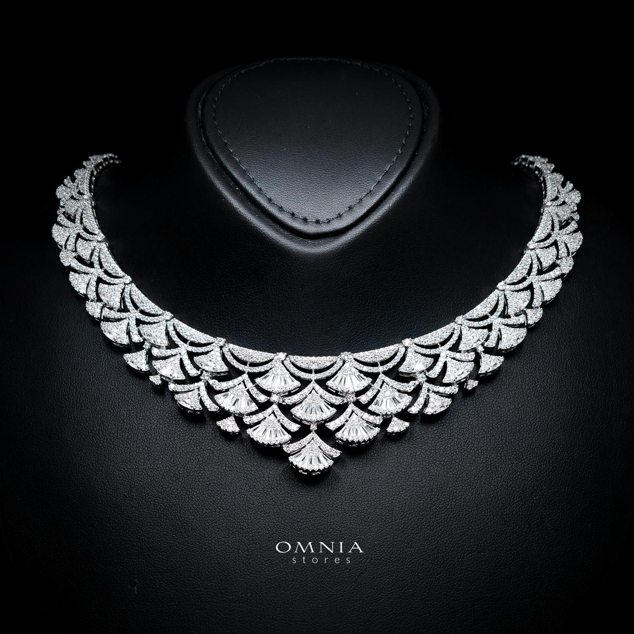 Jemila Luxury Bridal Full Set with High-Quality Simulated Diamonds – Rhodium Plated