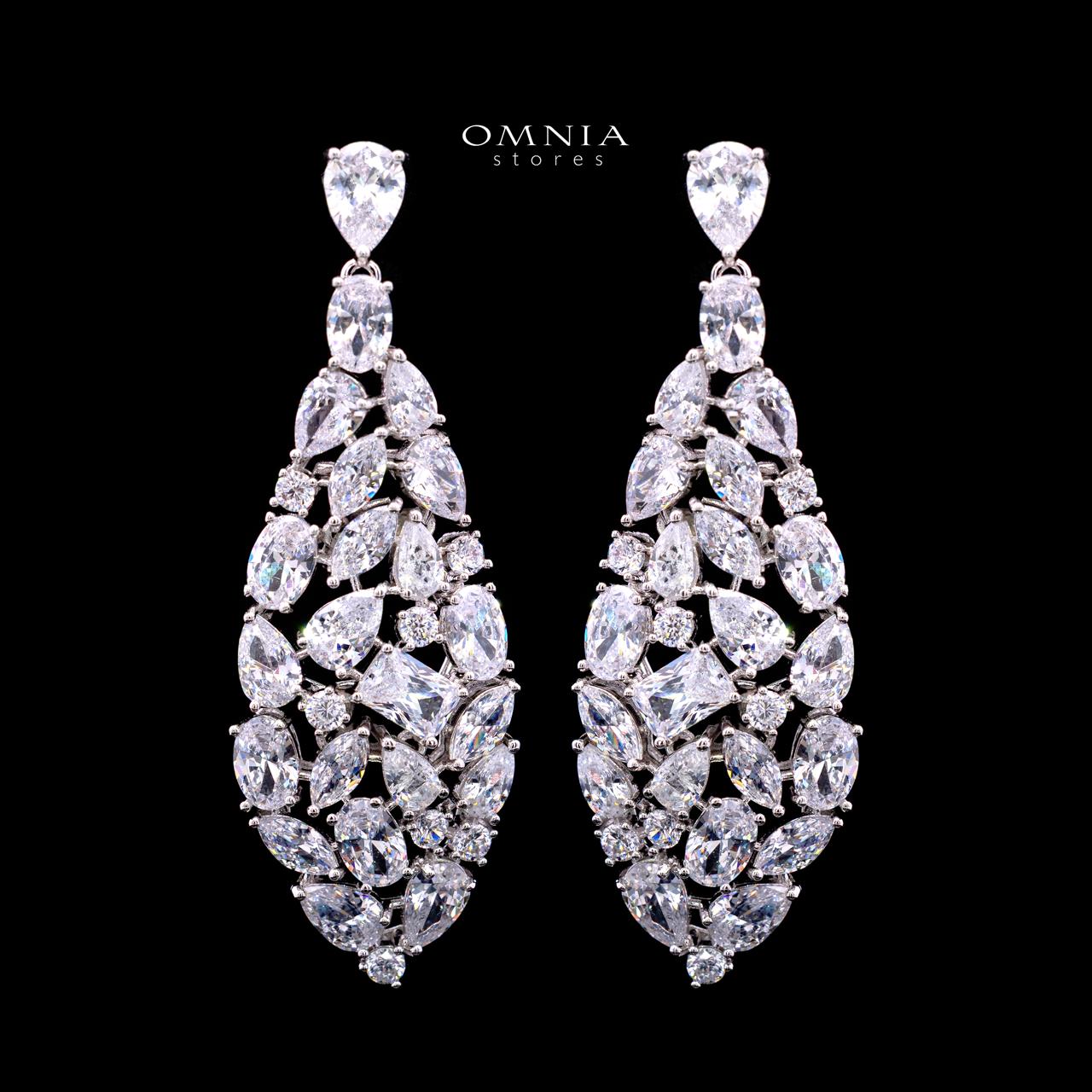 Maya White Luxury Bridal Full Set with High-Quality Simulated Diamonds – Rhodium Plated