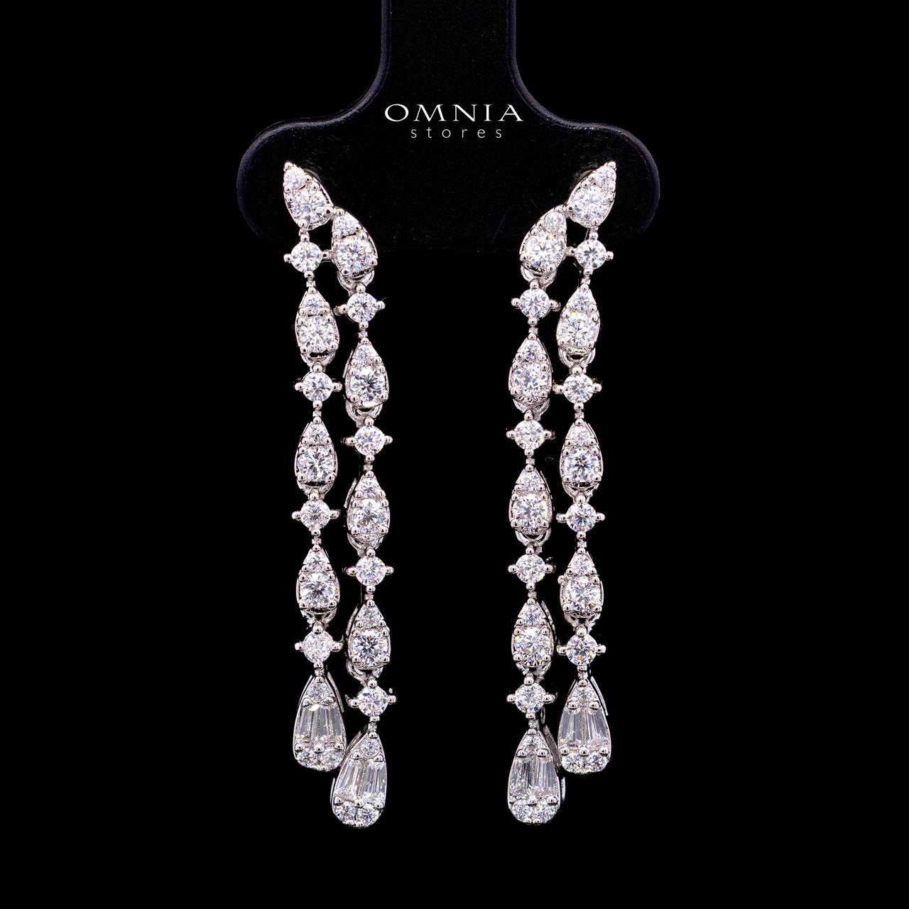 Madeline White Luxury Bridal Full Set with High-Quality Simulated Diamonds – Rhodium Plated