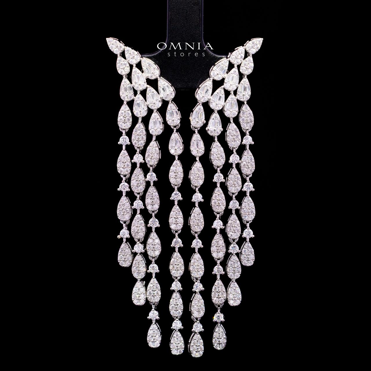 Adaliya Luxury Bridal Full Set with High-Quality Simulated Diamonds – Rhodium Plated