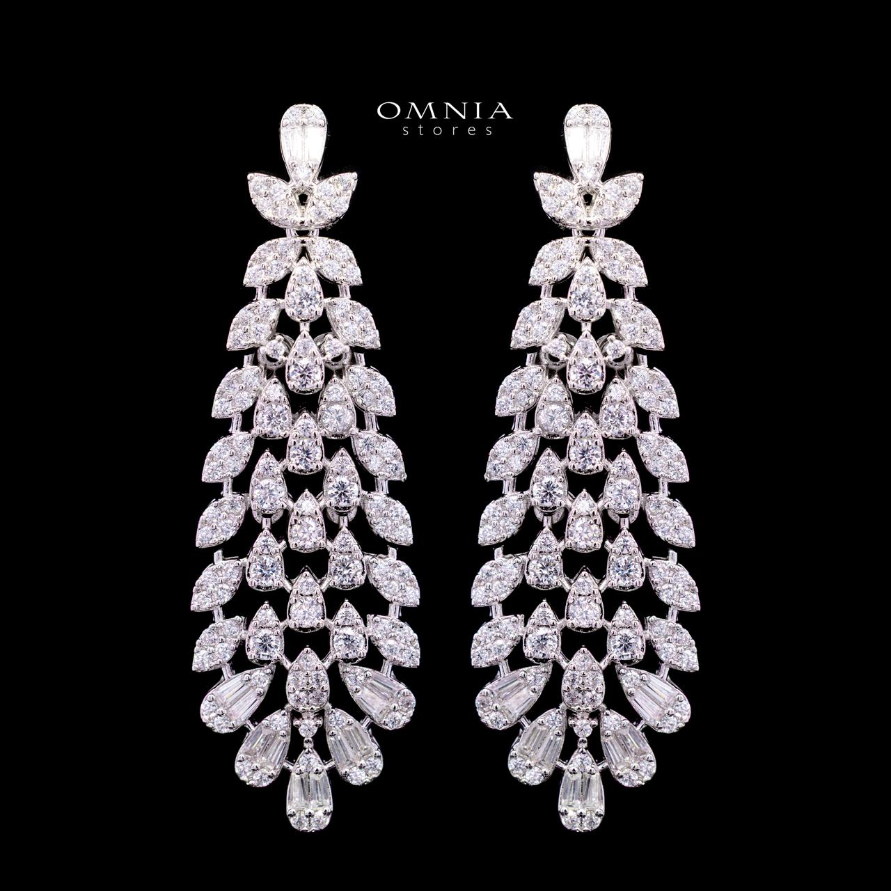Charmaine Luxury Bridal Full Set with High-Quality Simulated Diamonds – Rhodium Plated