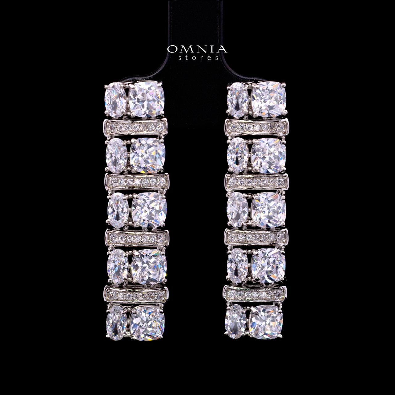 Marley White Bridal Full Set with High-Quality Simulated Diamonds – Rhodium Plated