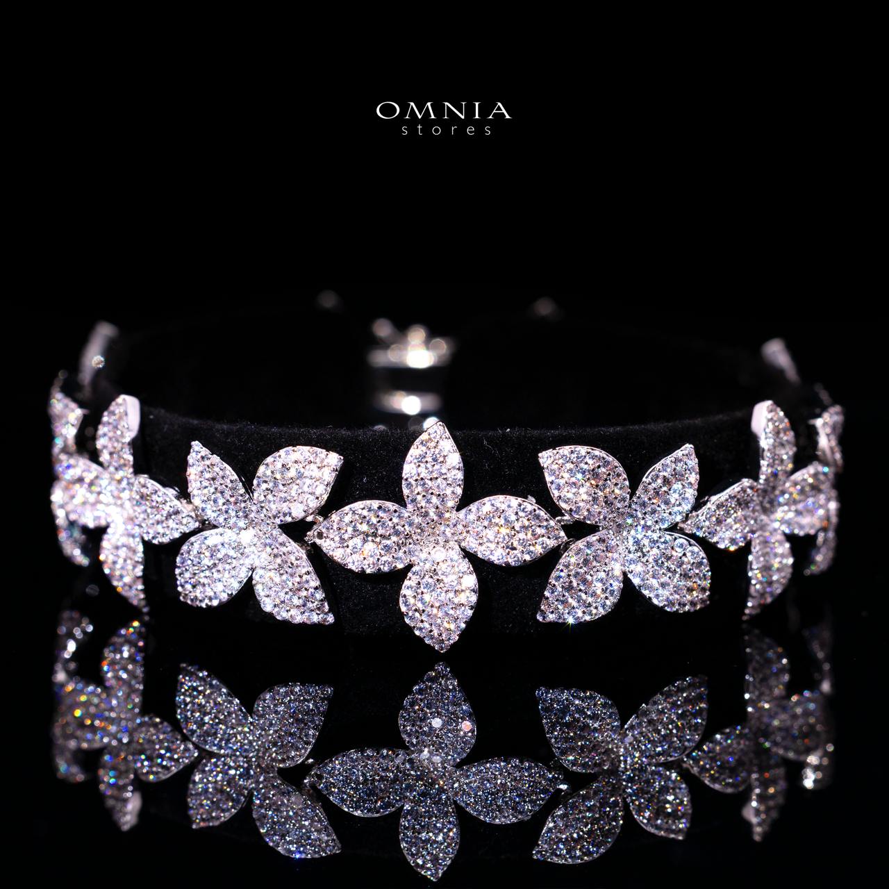 Brienne Luxury Bridal Full Set with High-Quality Premium Simulated Diamonds and Premium Rhodium Plating
