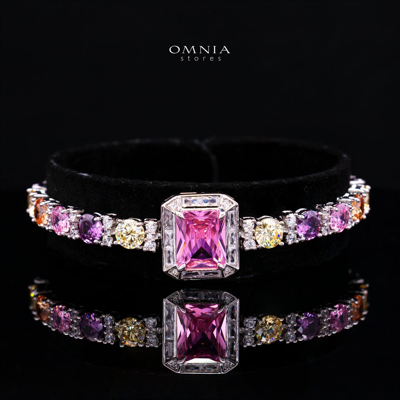 Rahmira Multicolor Luxury Bridal Full Jewelry Set with High-Quality Premium Simulated Diamonds – Rhodium-Plated