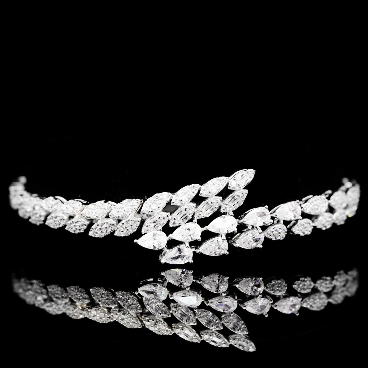 Kalina White Luxury Bridal Full Set | 925 Sterling Silver with High-Quality Simulated Diamonds