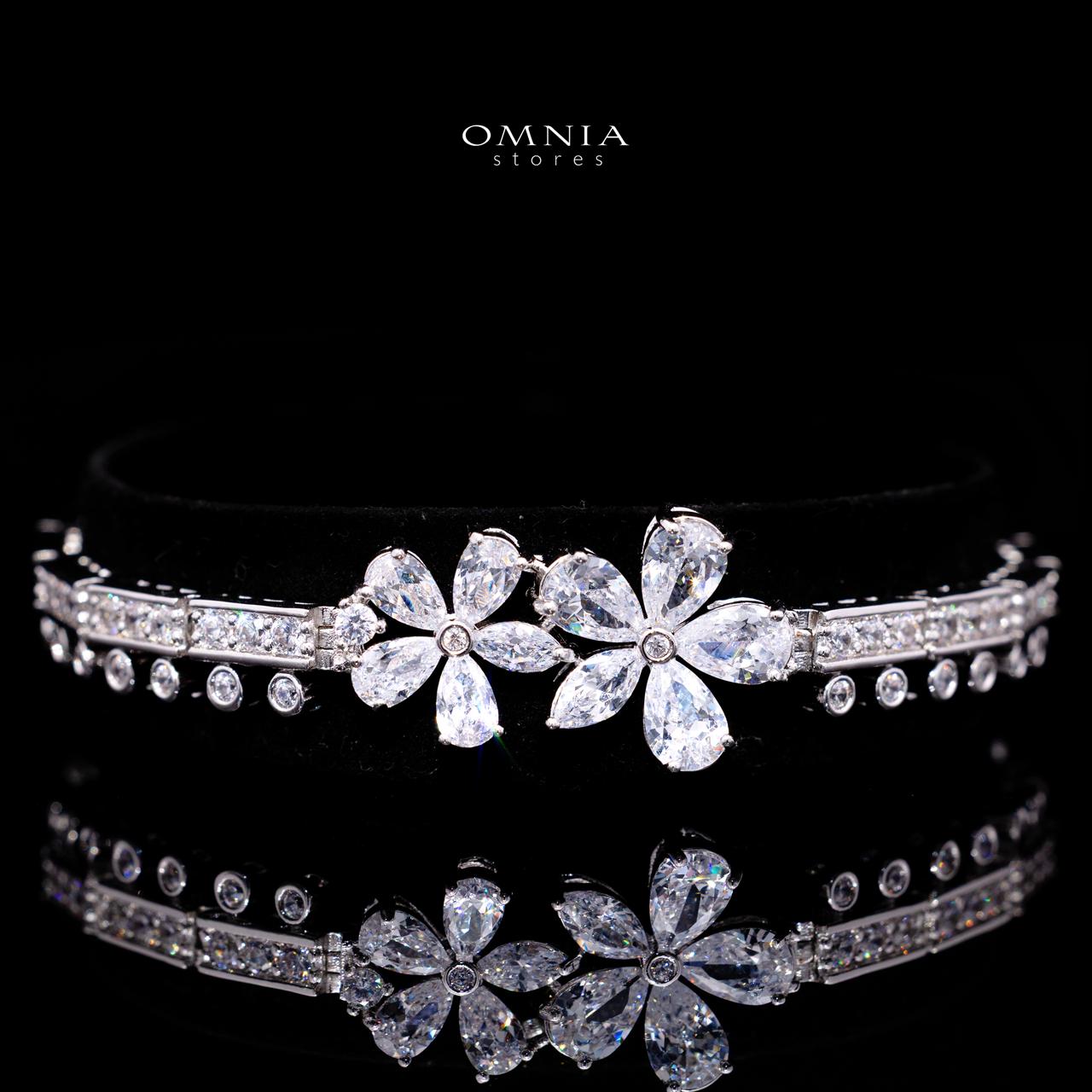 Emmeline White Luxury Bridal Full Set with High-Quality Simulated Diamonds – Rhodium Plated