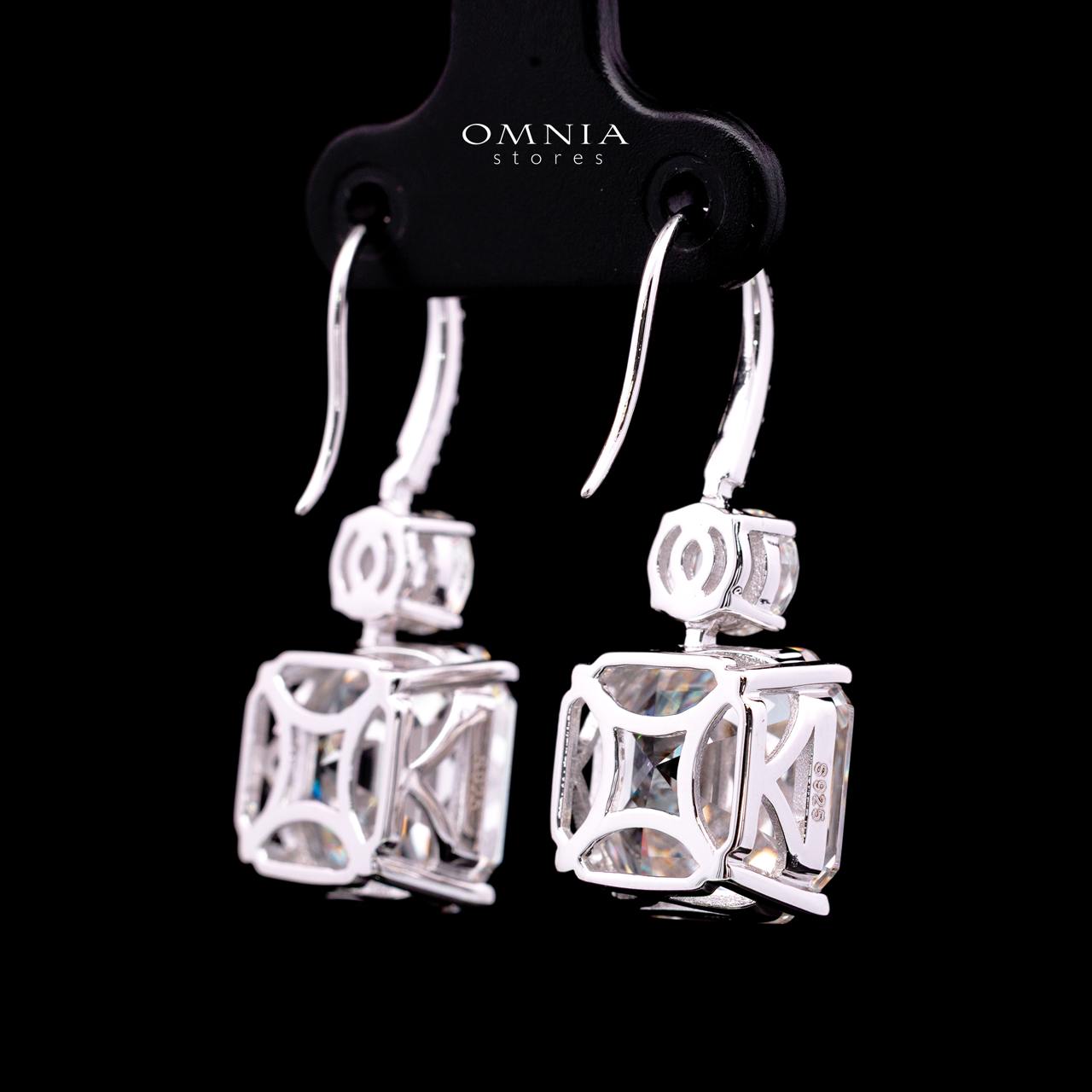 Jianna Earring with Certificate, High-Quality Premium Simulated Diamonds in 925 Sterling Silver