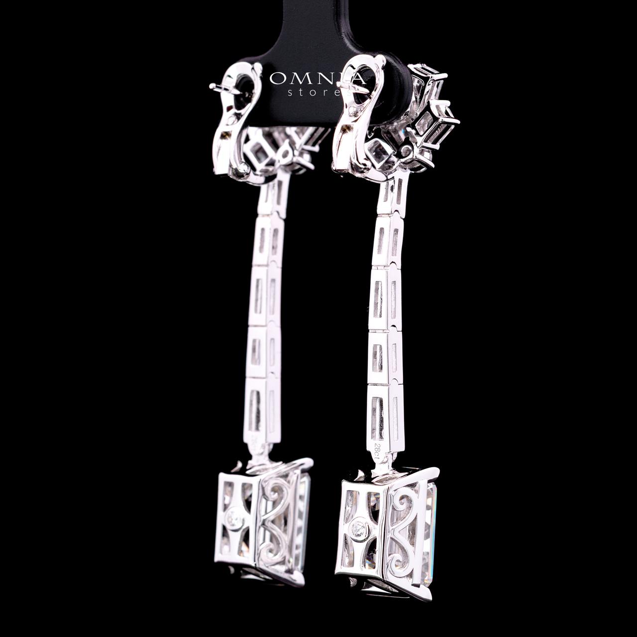 Claudine Earring with Certificate | High-Quality Premium Simulated Diamonds in 925 Sterling Silver