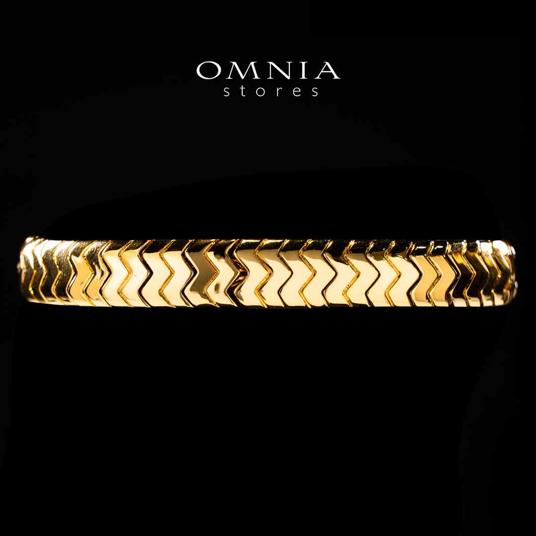 Omnia Fadheela Gold Bracelet In High Quality Copper Metal